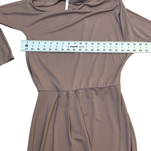 NWT ASOS Draped Asymmetrical Hem Dress - Picture 4 of 6